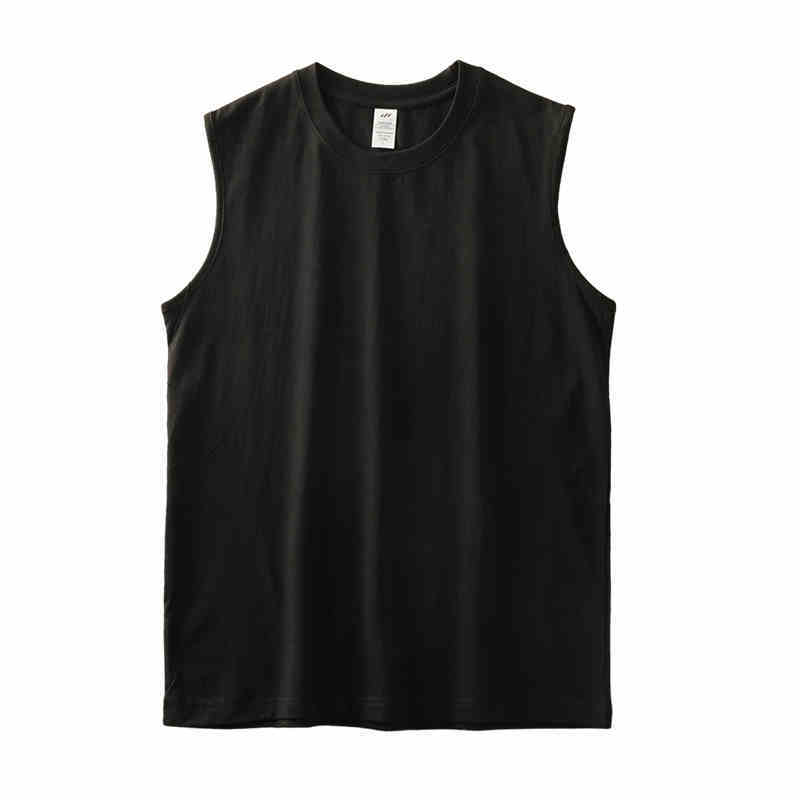 Fitness Waistcoat Solid Color Sleeveless T-shirt For Men