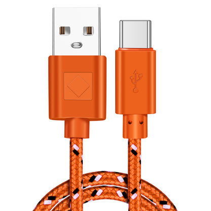 Braided Nylon Usb Type-C Usb-C Data Cable For Fast Charging And Data Transmission