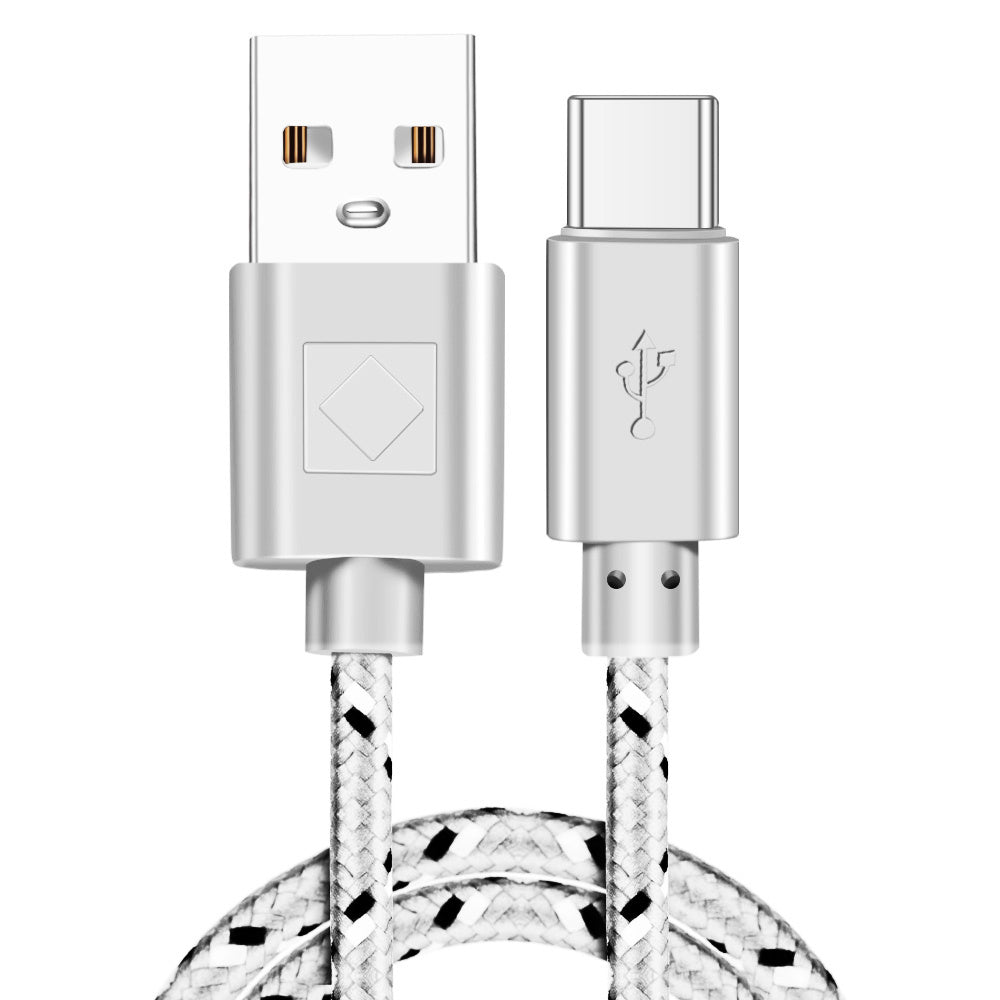 Braided Nylon Usb Type-C Usb-C Data Cable For Fast Charging And Data Transmission