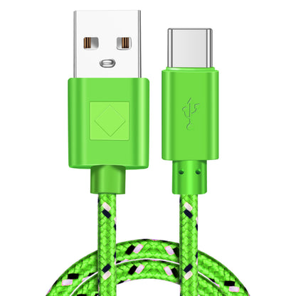 Braided Nylon Usb Type-C Usb-C Data Cable For Fast Charging And Data Transmission