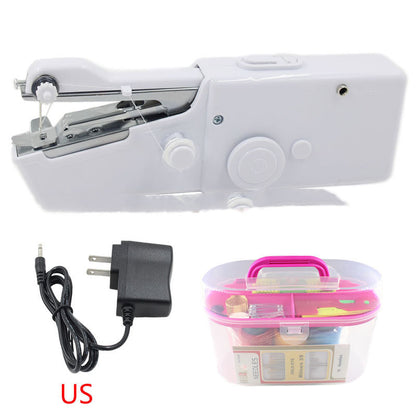 Handheld Portable Electric Sewing Machine Set Mini Household Handy Stitch Handheld Electric Sewing Machine