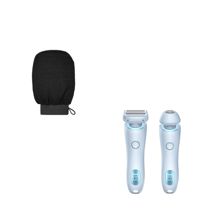 Depiladora 2 en 1 recargable por USB, afeitadora corporal, para rostro, piernas, axilas