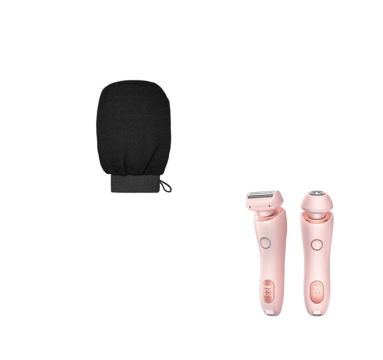 Depiladora 2 en 1 recargable por USB, afeitadora corporal, para rostro, piernas, axilas