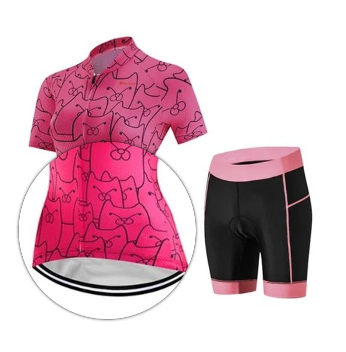 Kit de Ciclismo CatPink