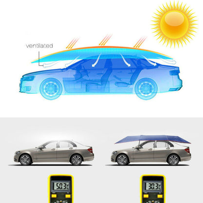 Intelligent remote control car sunshade