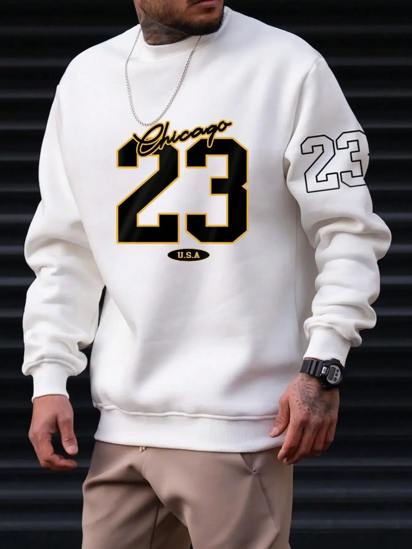 Sudadera polar sin capucha Chicago 23