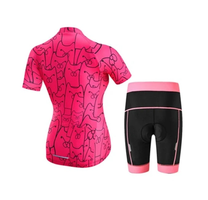 Kit de Ciclismo CatPink