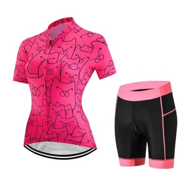 Kit de Ciclismo CatPink