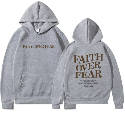 Sudadera con capucha Faith Over Fear