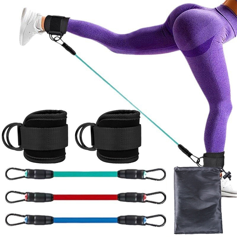 Bandas de resistencia para tobillos, cuerda de tracción para fortalecer las caderas y piernas, entrenamiento elástico de fitness, yoga en casa, pilates, crossfit, equipo de gimnasio