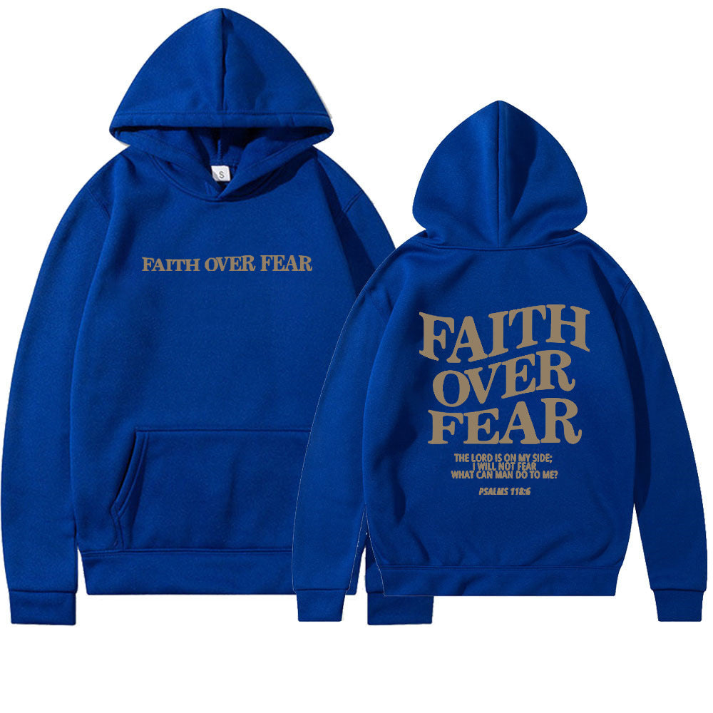 Sudadera con capucha Faith Over Fear