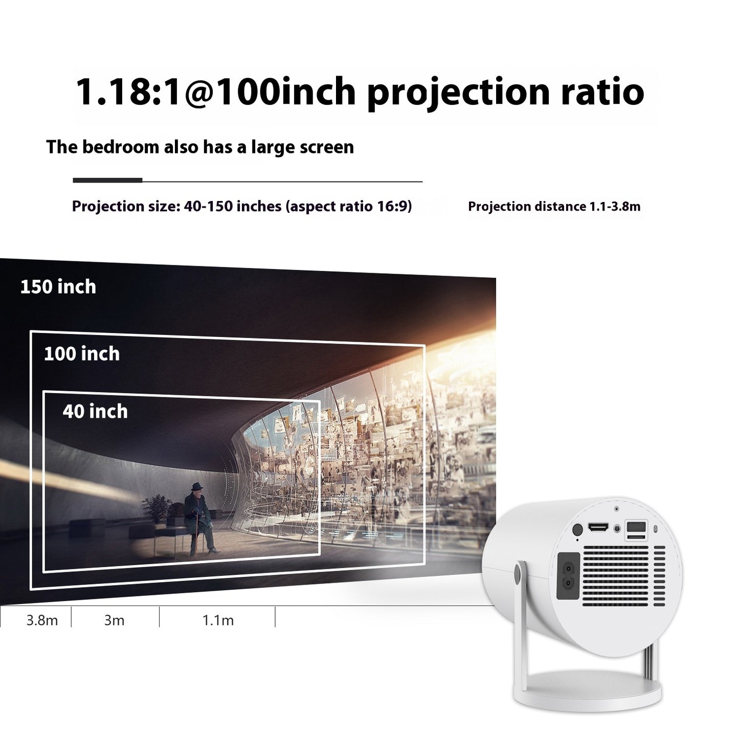 Proyector portable HY300